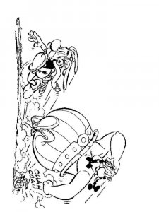 Asterix and Obelix coloring page 10 - Free printable