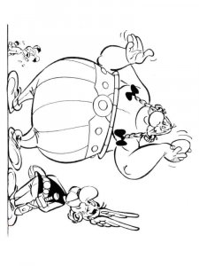 Asterix and Obelix coloring page 11 - Free printable