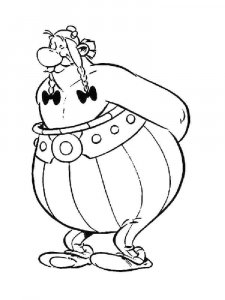 Asterix and Obelix coloring page 14 - Free printable