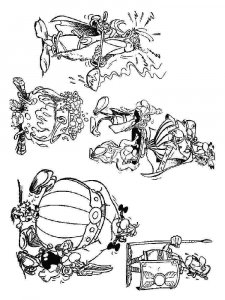Asterix and Obelix coloring page 18 - Free printable