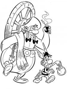 Asterix and Obelix coloring page 21 - Free printable