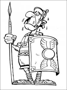 Asterix and Obelix coloring page 9 - Free printable