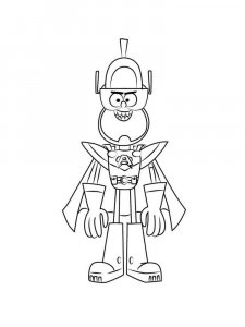 Atomic Puppet coloring page 10 - Free printable
