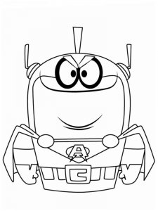 Atomic Puppet coloring page 2 - Free printable