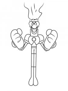 Atomic Puppet coloring page 5 - Free printable