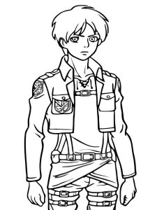 Attack On Titan coloring page 22 - Free printable