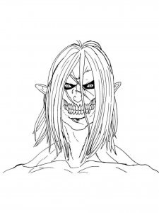 Attack On Titan coloring page 3 - Free printable