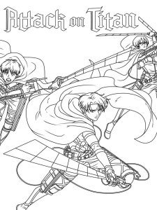 Attack On Titan coloring page 8 - Free printable