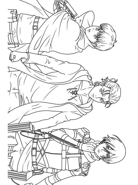 Attack On Titan coloring pages