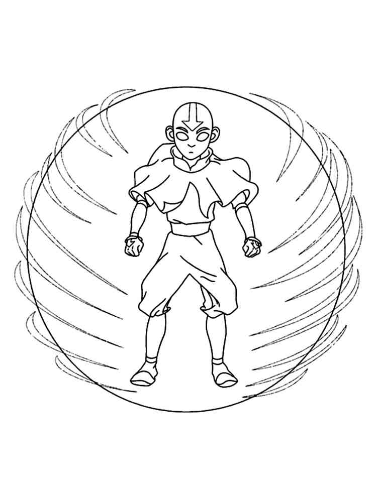 Free Avatar The Last Airbender coloring pages. Download and print