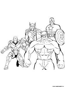 Avengers coloring page 16 - Free printable