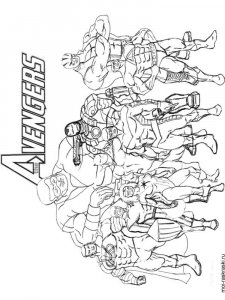 Avengers coloring page 17 - Free printable
