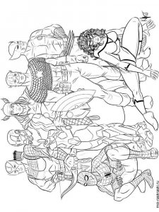 Avengers coloring page 2 - Free printable