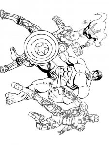 Avengers coloring page 29 - Free printable