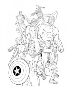 Avengers coloring page 31 - Free printable