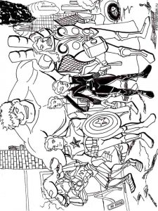 Avengers coloring page 9 - Free printable