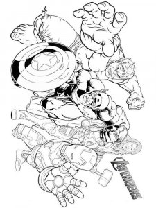 Avengers coloring page 43 - Free printable