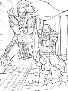 Avengers coloring page 50 - Free printable