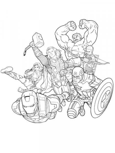 Avengers coloring pages