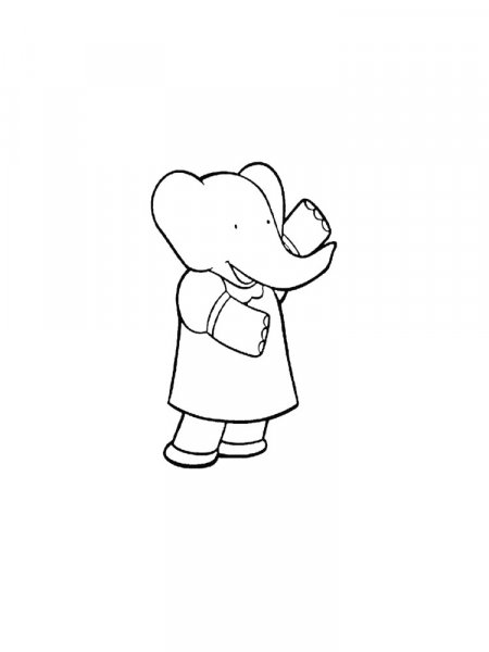 Babar coloring pages