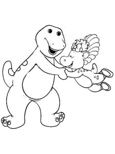 Barney Friends coloring page 1 - Free printable