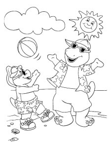 Barney Friends coloring page 18 - Free printable