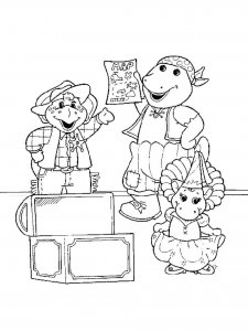 Barney Friends coloring page 19 - Free printable