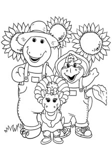 Barney Friends coloring page 2 - Free printable