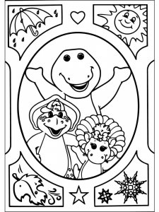 Barney Friends coloring page 25 - Free printable