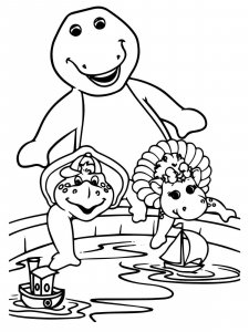Barney Friends coloring page 26 - Free printable