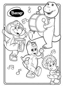 Barney Friends coloring page 5 - Free printable