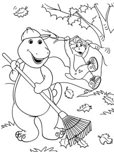 Barney Friends coloring page 6 - Free printable