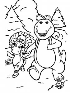 Barney Friends coloring page 7 - Free printable