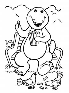Barney Friends coloring page 8 - Free printable