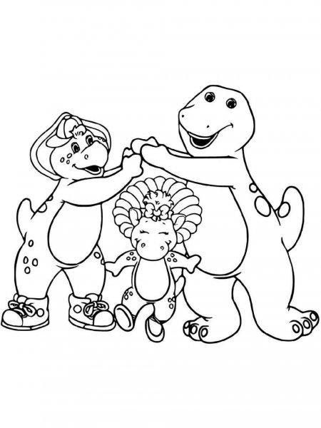 Barney & Friends coloring pages