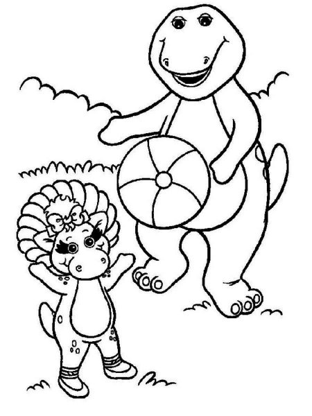 Barney & Friends coloring pages