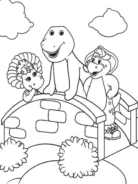 Barney & Friends coloring pages