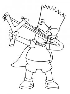 Bart Simpson coloring page 1 - Free printable