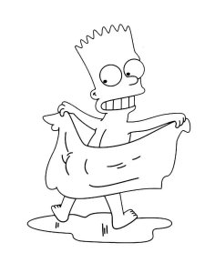 Bart Simpson coloring page 11 - Free printable