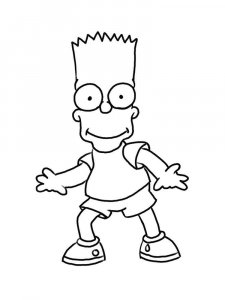 Bart Simpson coloring page 13 - Free printable