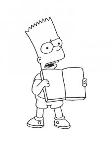 Bart Simpson coloring page 14 - Free printable