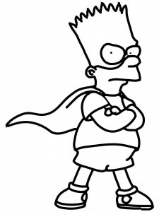 Bart Simpson coloring page 16 - Free printable