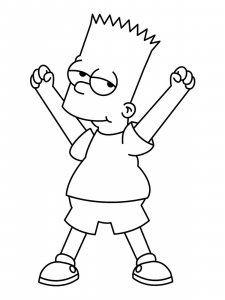 Bart Simpson coloring page 18 - Free printable