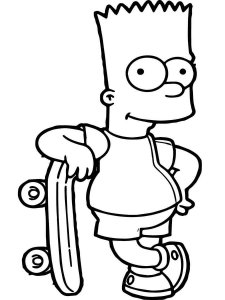 Bart Simpson coloring page 19 - Free printable