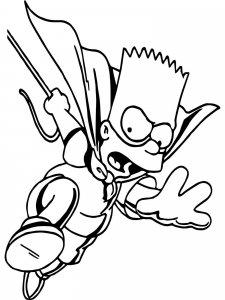 Bart Simpson coloring page 2 - Free printable
