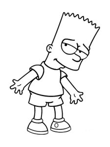 Bart Simpson coloring page 3 - Free printable