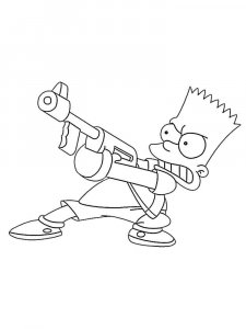 Bart Simpson coloring page 6 - Free printable
