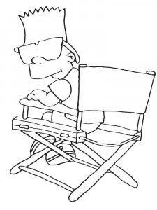 Bart Simpson coloring page 8 - Free printable
