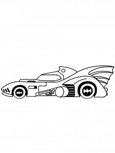 Batmobile coloring page 11 - Free printable