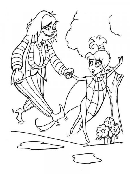 Beetlejuice coloring pages